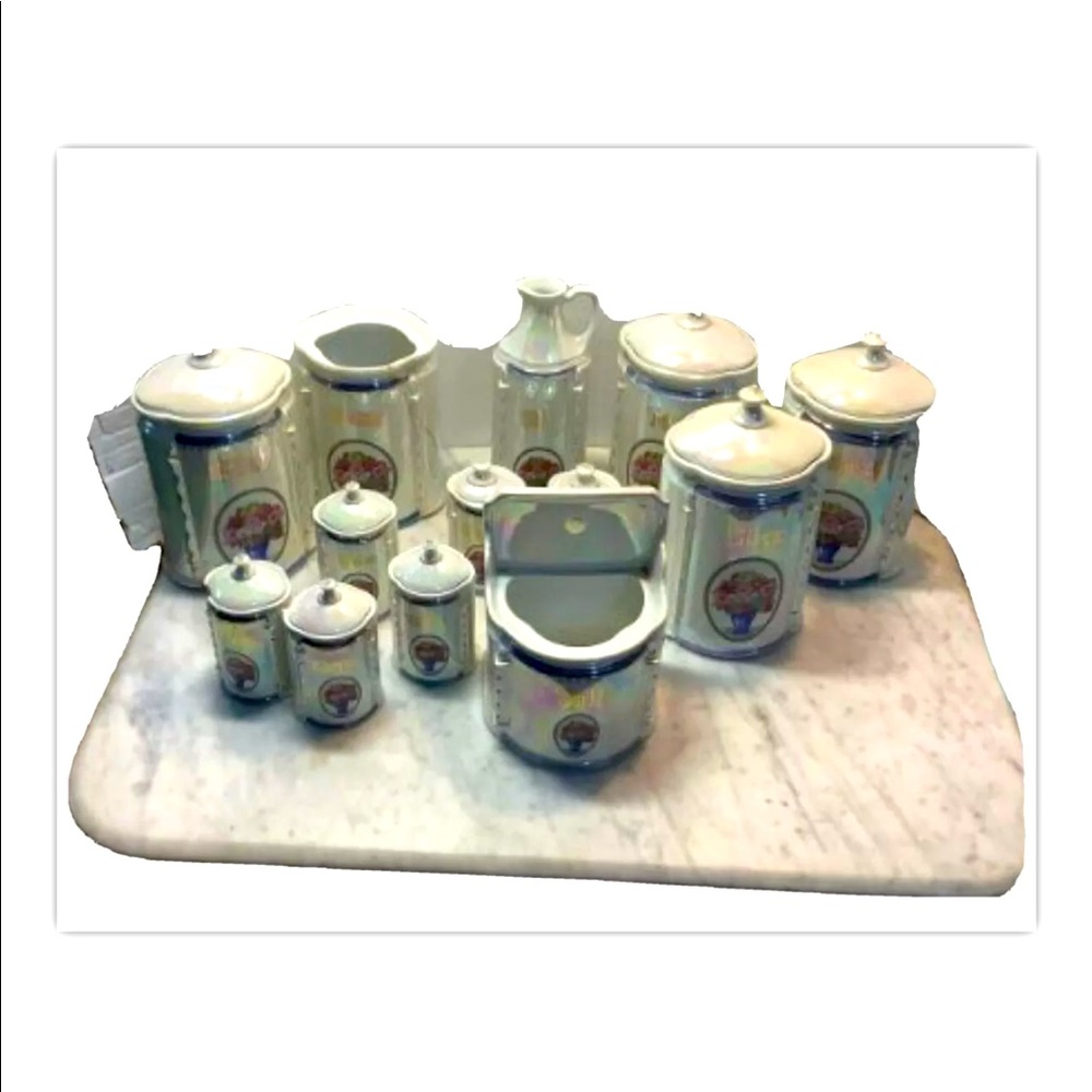 Mepoco authentic canister set!  30’s classic!!